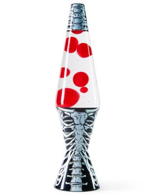 Black and White Ribcage Lava Lamp - 17 Inch - Spencer's