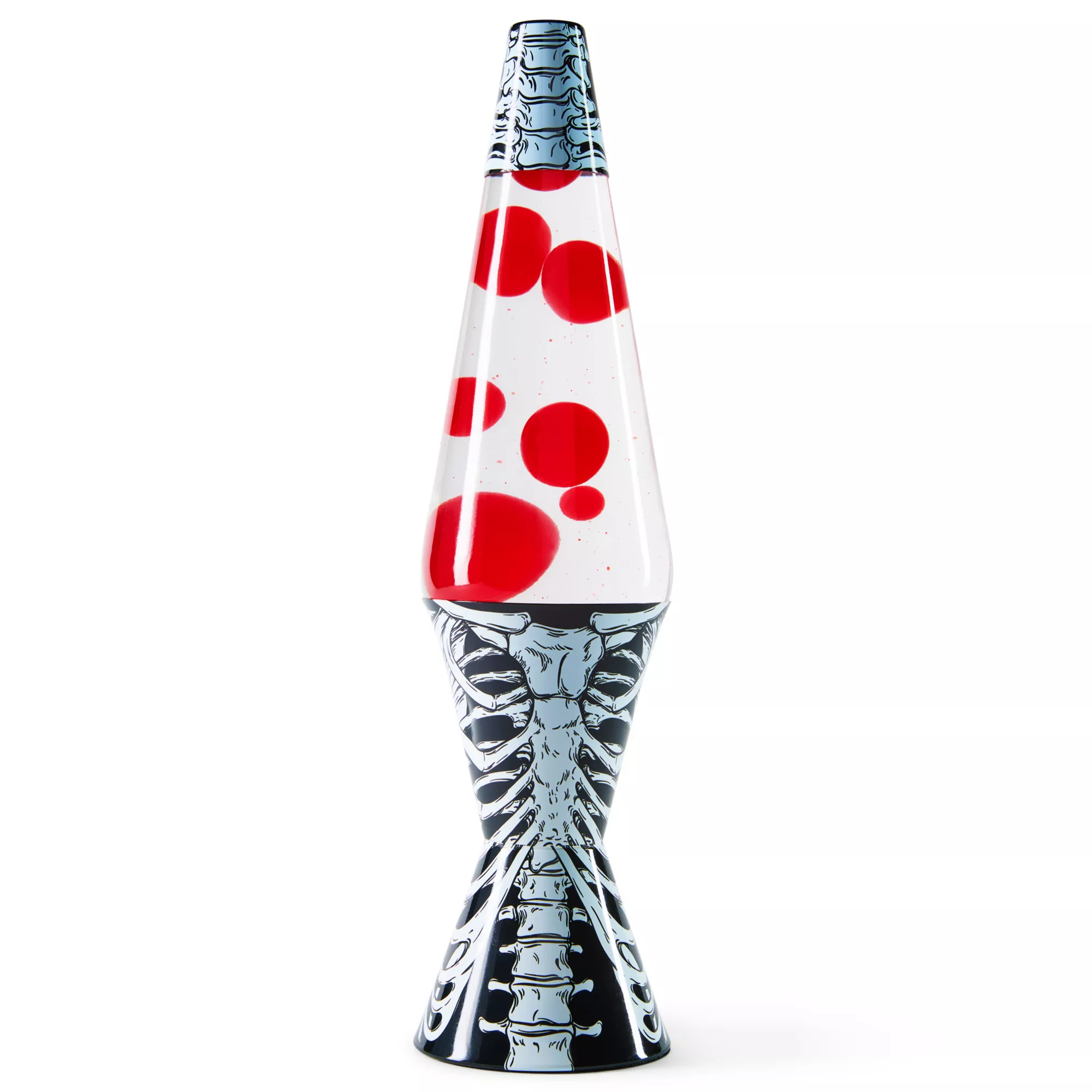 17 Inch Black and White Ribcage Lava Lamp at Spencer's