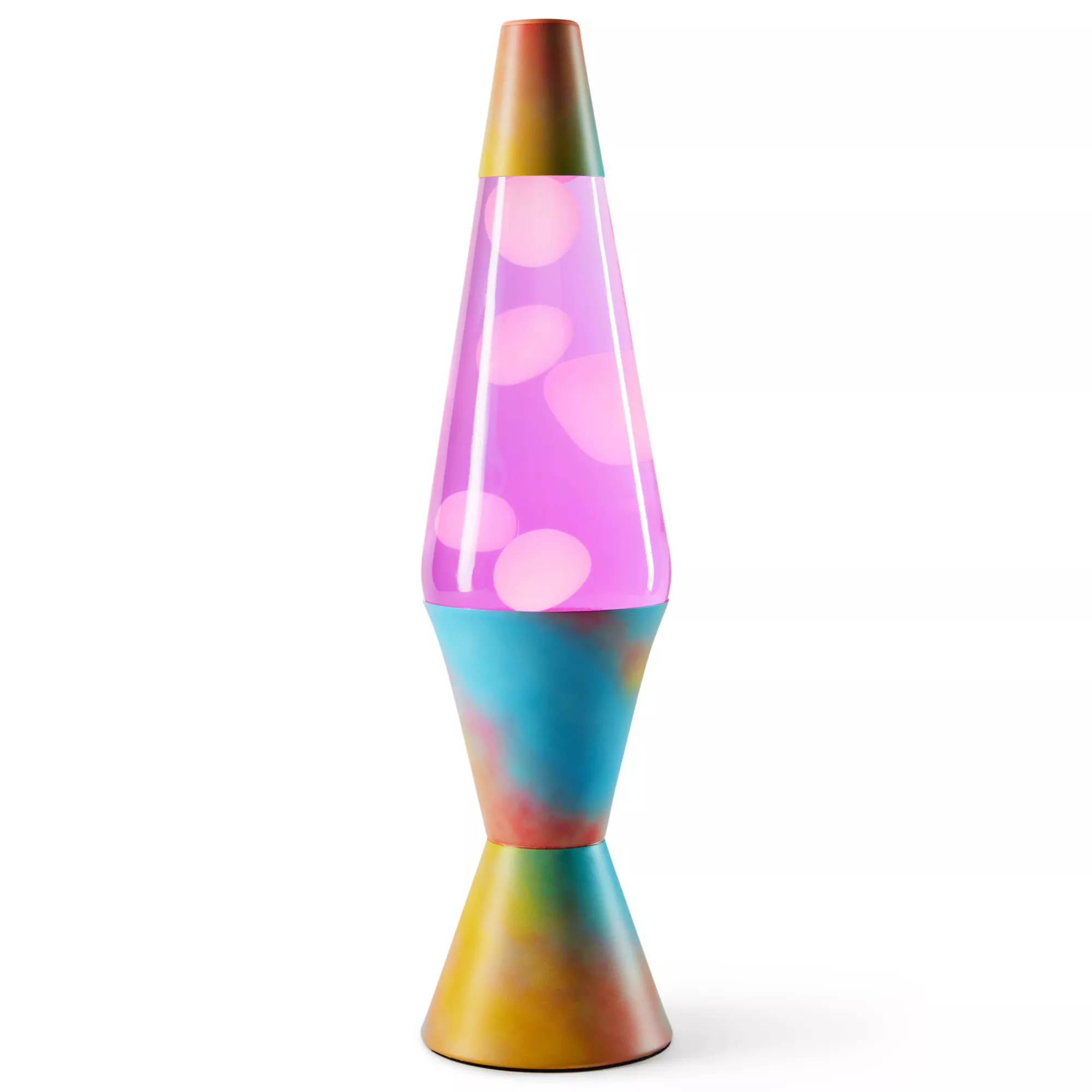 17 Inch Blue and Pink Tie Dye Lava Lamp at Spencer's