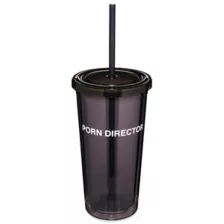 Porn Director Cup with Straw - 20 oz. at Spencer's