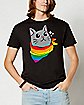 Pride Scarf Cat T Shirt