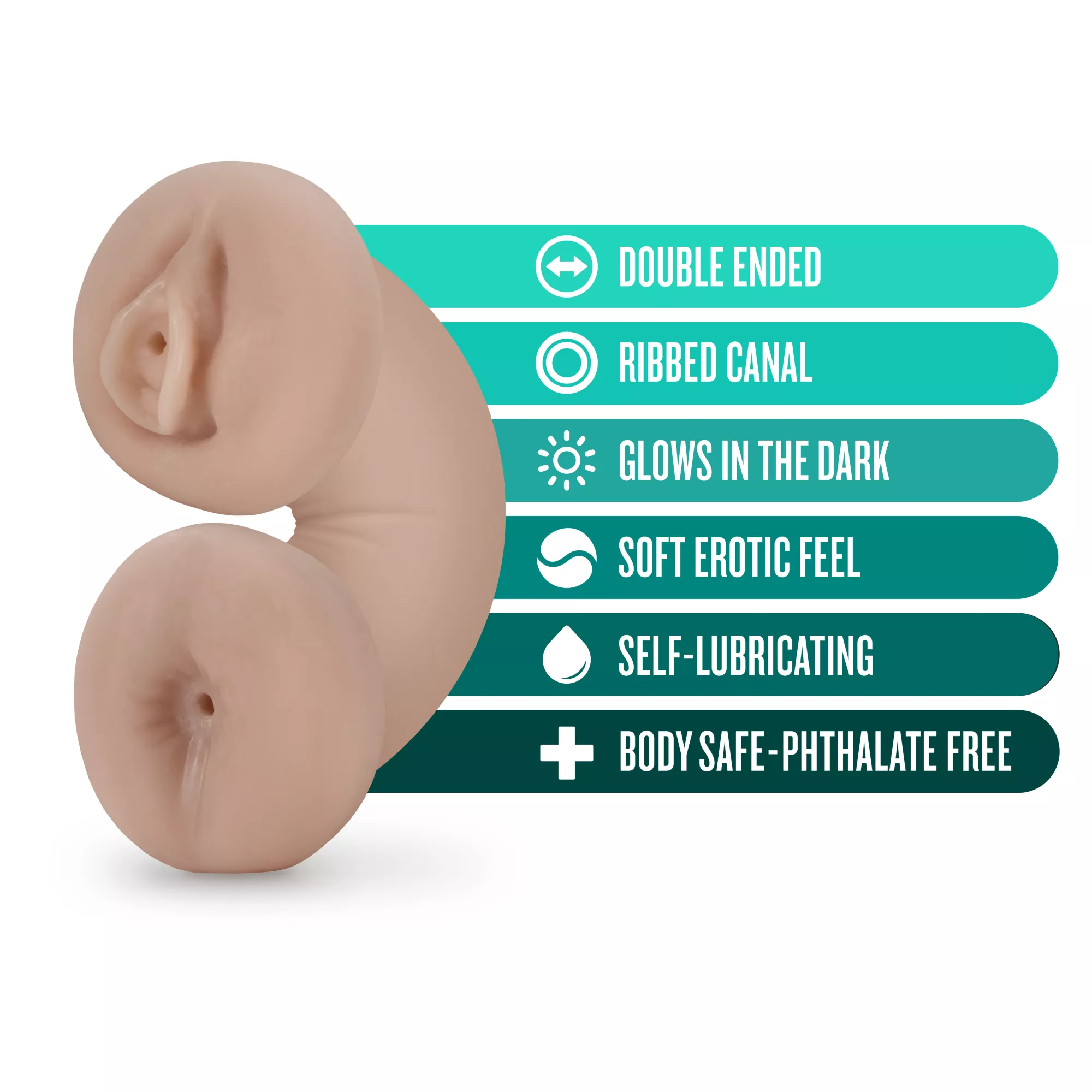 Reversible Glow in the Dark Self-Lubricating Stroker at Spencer's