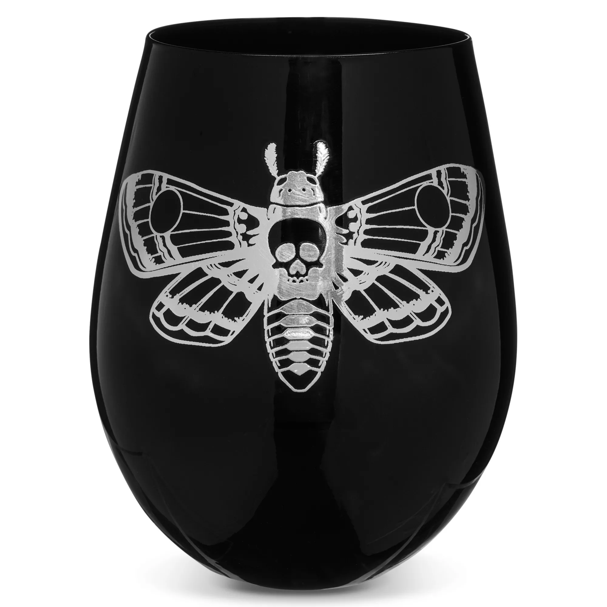 Death Moth Stemless Wine Glass - 22 oz. at Spencer's