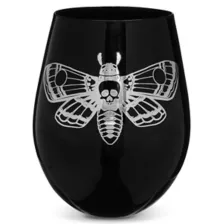 Death Moth Stemless Wine Glass - 22 oz. at Spencer's