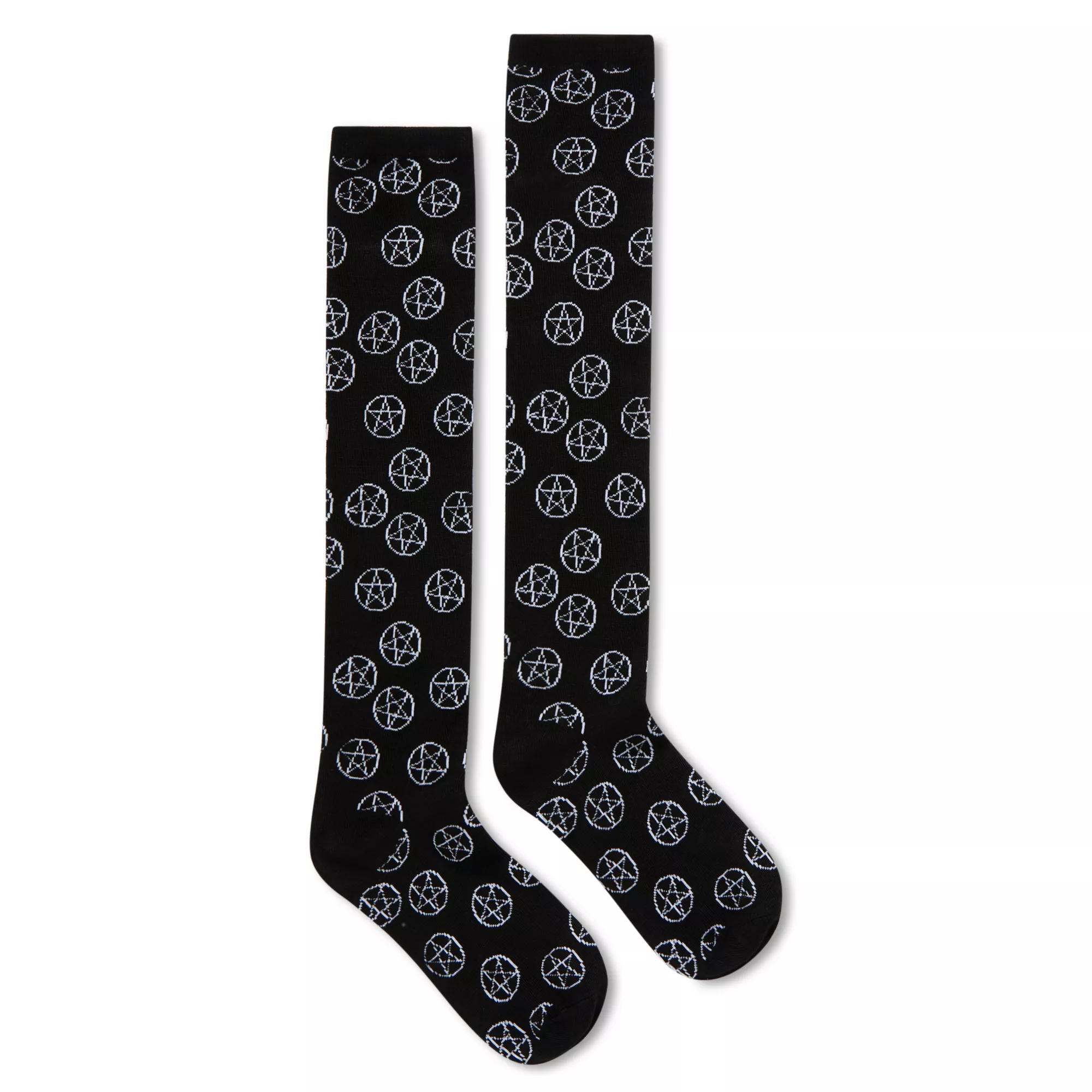 Knee High Pentagram Socks at Spencer's