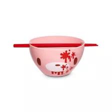 Pink Gloomy Bear Bowl with Chopsticks - 20 oz. at Spencer's
