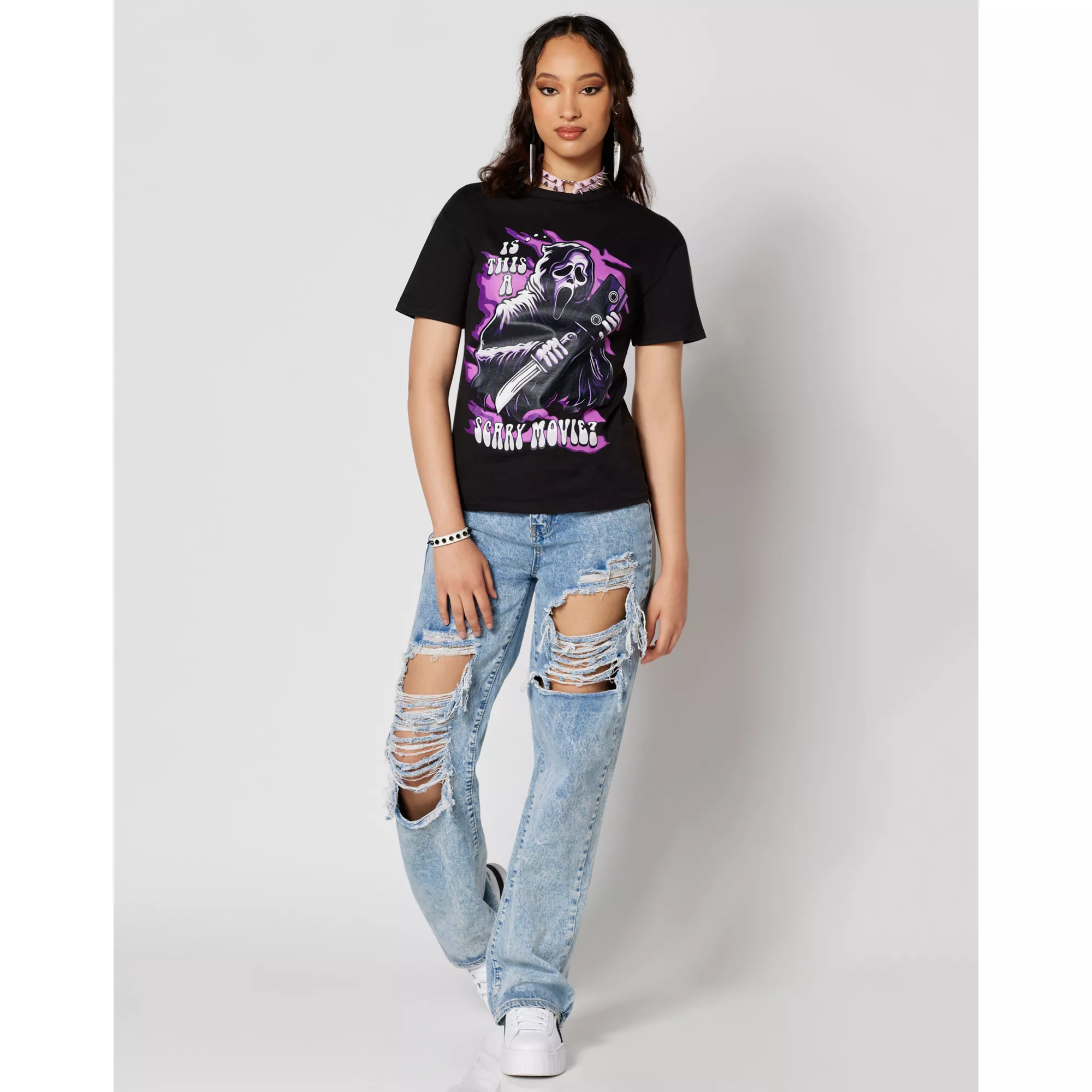 Ghost Face Scary Movie T Shirt at Spencer's