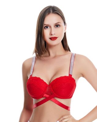 Buy Red Valentines Animal Lace Underwired Bra 42C, Bras