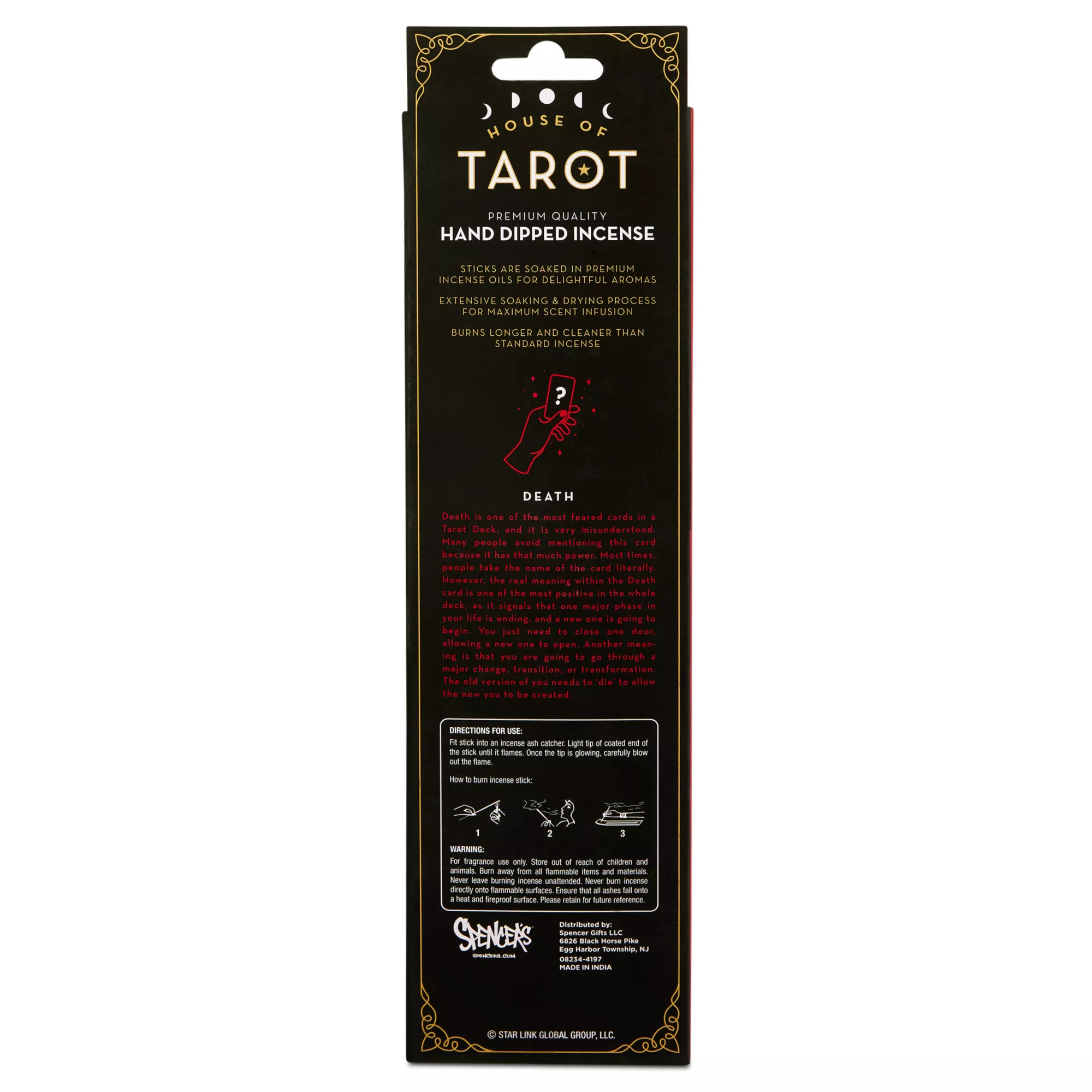 Tarot Black Rose Incense Sticks - 100 Pack at Spencer's