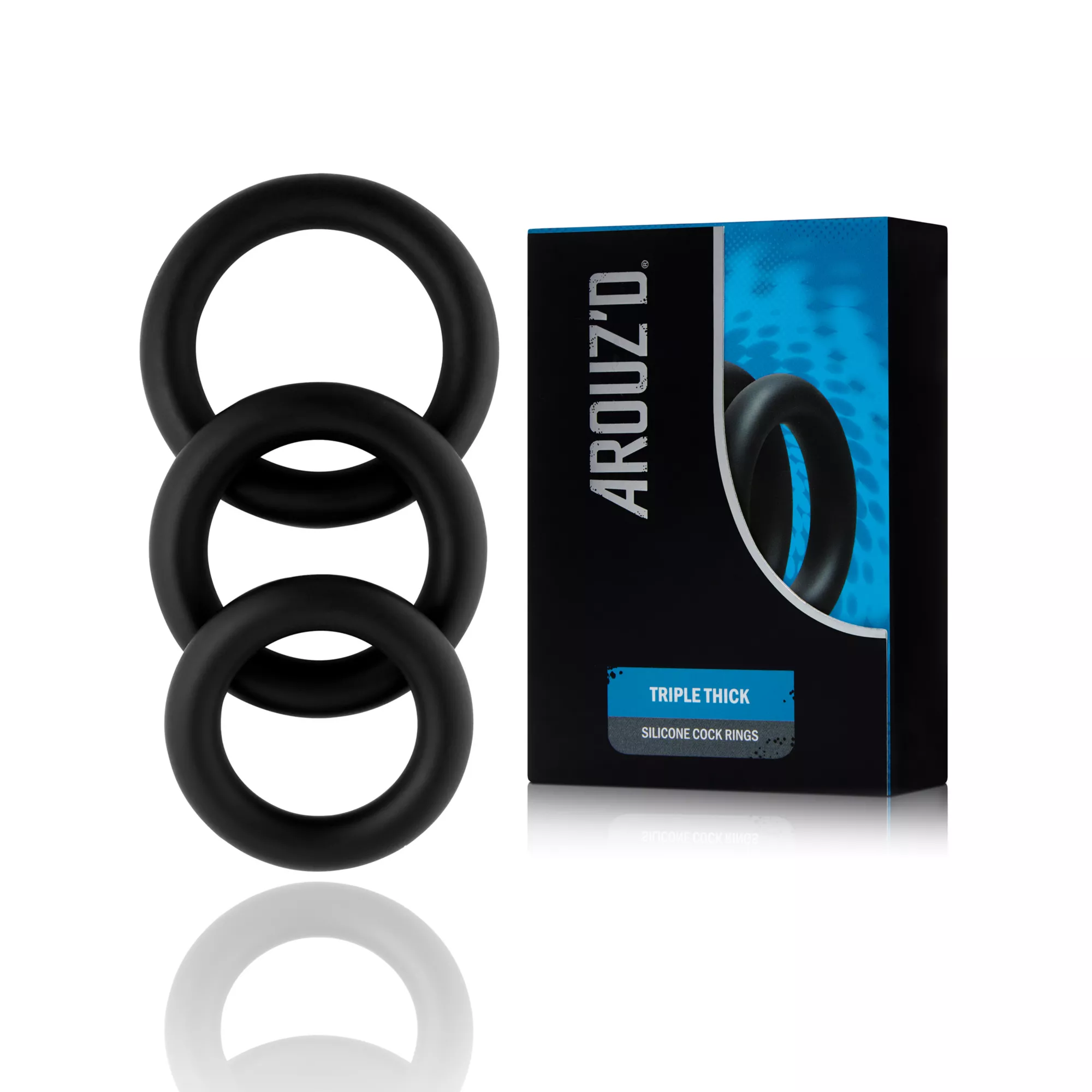 Triple Thick 3 Cock Rings Set - Arouz'd