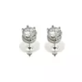 CZ Prong Titanium Stud Earrings at Spencer's