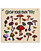 Grow Your Own Way Mushroom Mini Tapestry