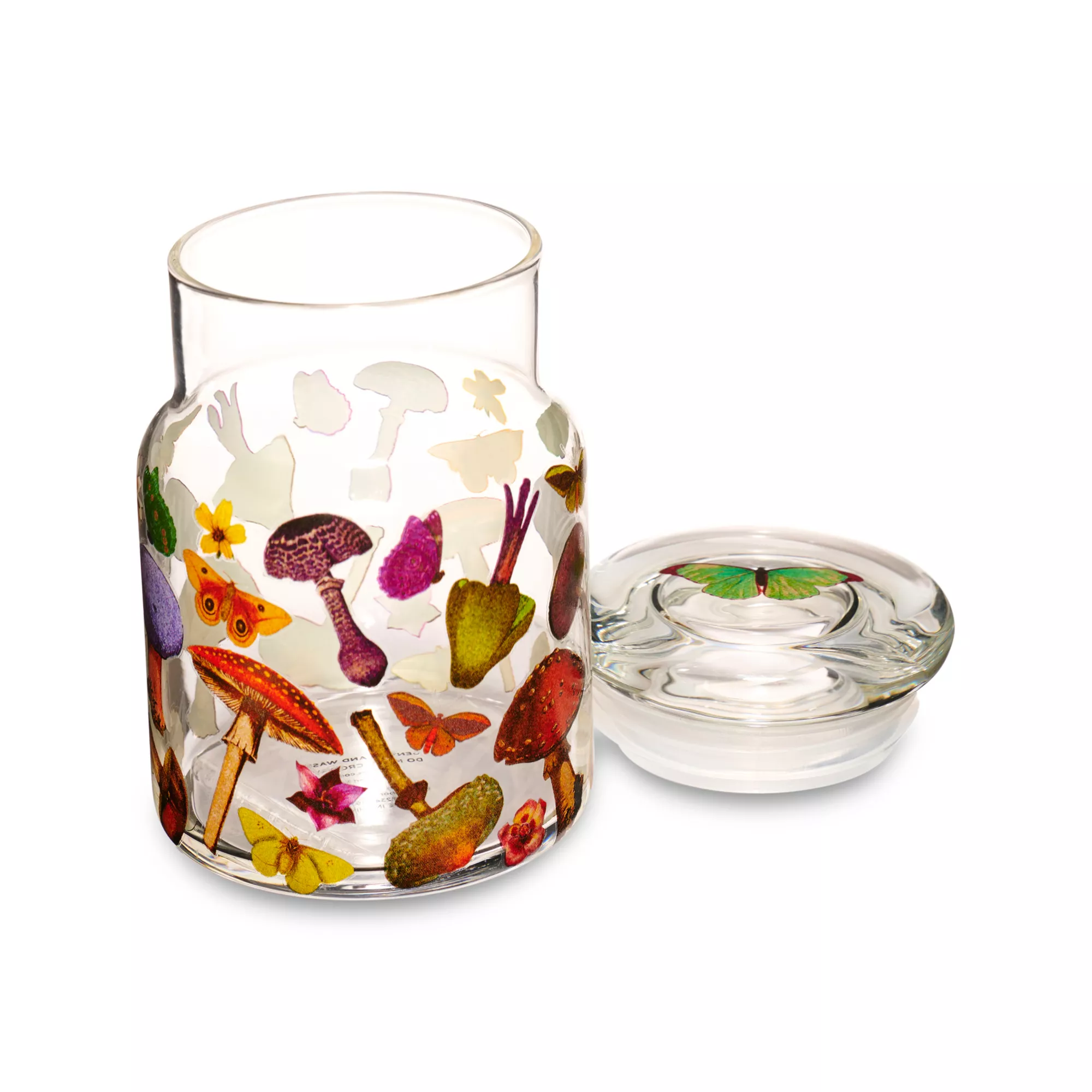 Vintage Mushroom and Butterfly Stash Jar - 4.5 oz. at Spencer's