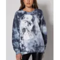 Tie Dye Jack Skellington and Sally Sweatshirt - The Nightmare Before Christmas at Spencer's