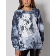 Tie Dye Jack Skellington and Sally Sweatshirt - The Nightmare Before Christmas at Spencer's