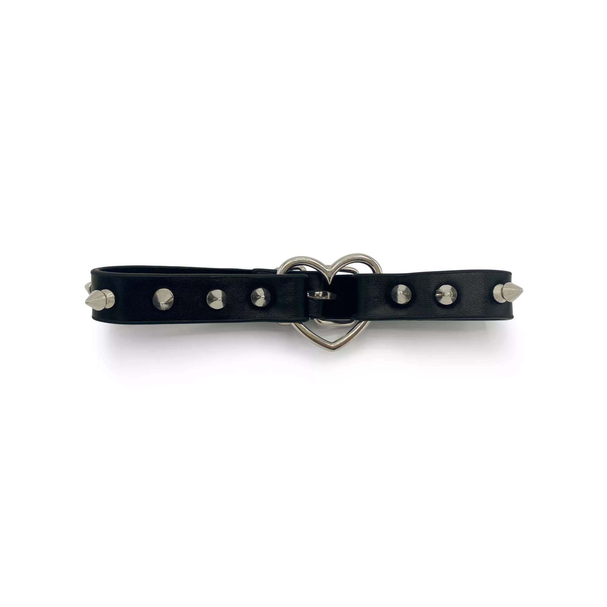 Spike Heart Collar with Leash at Spencer's