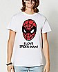 I Love Spider-Man T Shirt - Marvel