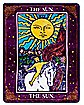 Sun and Moon Tarot Card Fleece Blanket