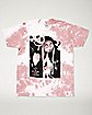 Pink Tie Dye Jack Skellington and Sally T Shirt - The Nightmare Before Christmas