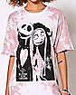 Pink Tie Dye Jack Skellington and Sally T Shirt - The Nightmare Before Christmas