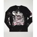 Long Sleeve Splatter Jack Skellington T Shirt - The Nightmare Before Christmas at Spencer's