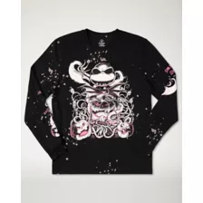 Long Sleeve Splatter Jack Skellington T Shirt - The Nightmare Before Christmas at Spencer's