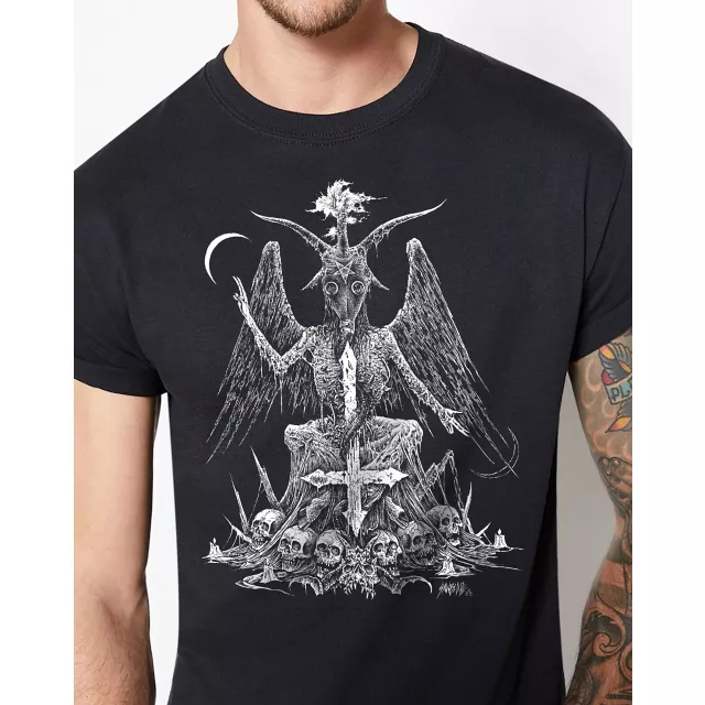 Baphomet T Shirt - Sawblade666 at Spencer's