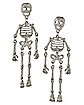 Skeleton Glitter Dangle Stud Earrings