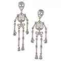 Skeleton Glitter Dangle Stud Earrings at Spencer's