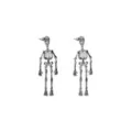 Skeleton Glitter Dangle Stud Earrings at Spencer's