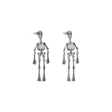 Skeleton Glitter Dangle Stud Earrings at Spencer's