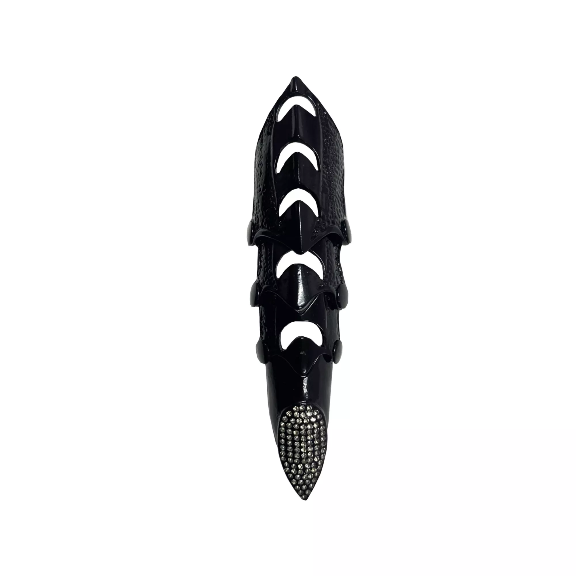 Cluster CZ Black Finger Armor at Spencer's