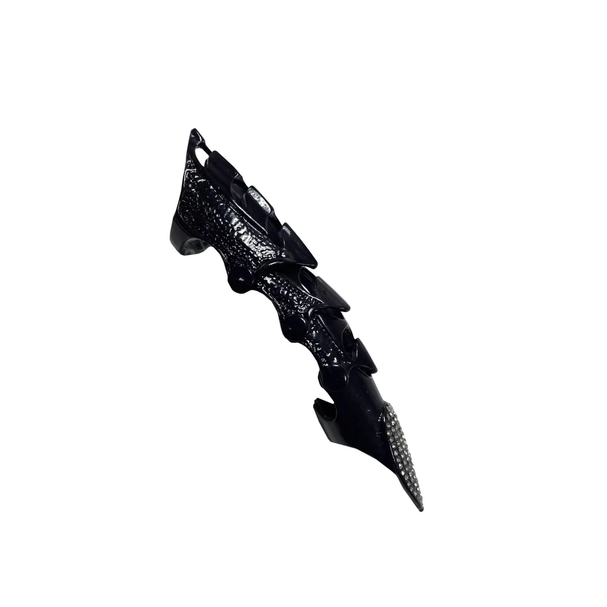 Cluster CZ Black Finger Armor at Spencer's