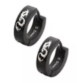 Black Dragon Huggie Earrings - 18 Gauge at Spencer's