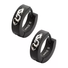 Black Dragon Huggie Earrings - 18 Gauge at Spencer's