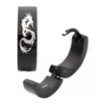 Black Dragon Huggie Earrings - 18 Gauge at Spencer's