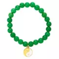 Jade Stone Ying Yang Charm Bracelet at Spencer's