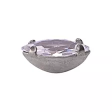 Prong Oval CZ Titanium Stud Earrings at Spencer's