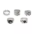 Multi-Pack 8 Ball and Ace Rings - 5 Pack at Spencer's