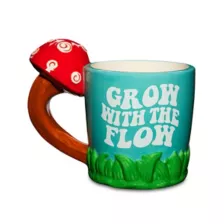Grow With the Flow Mushroom Handle Coffee Mug - 18 oz. at Spencer's