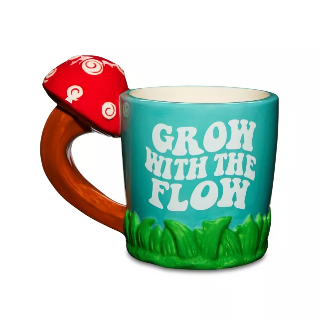 Grow With the Flow Mushroom Handle Coffee Mug - 18 oz. at Spencer's