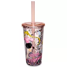 Usagi Confetti Cup With Straw 20 oz.- Sailor Moon at Spencer's