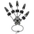 Black CZ Gothic Hand Armor at Spencer's