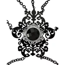 Black CZ Gothic Hand Armor at Spencer's