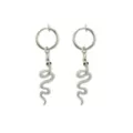 Fake Snake Hoop Dangle Earrings at Spencer's