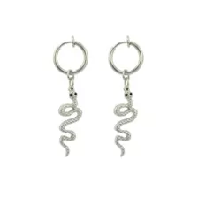 Fake Snake Hoop Dangle Earrings at Spencer's