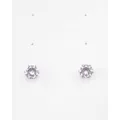 CZ Faux Diamond Stud Earrings at Spencer's