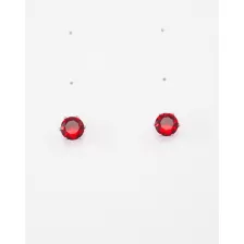 Ruby Semi-Precious July Birthstone Stud Earrings at Spencer's