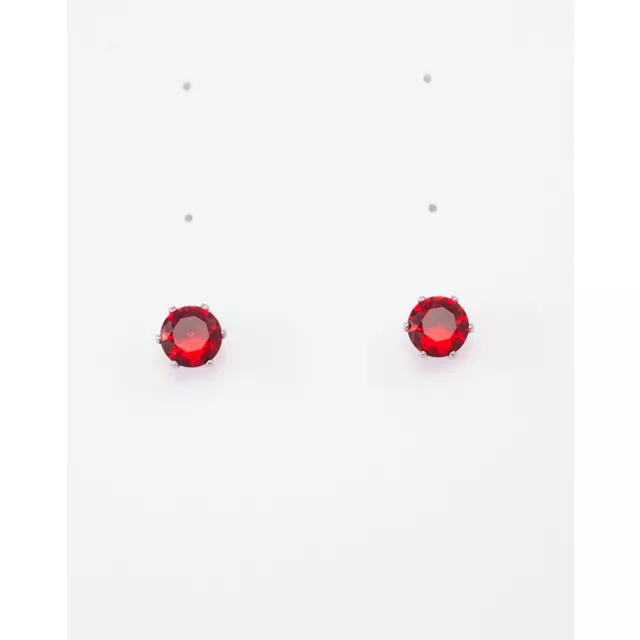 Ruby Semi-Precious July Birthstone Stud Earrings at Spencer's