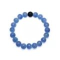 Black and Light Blue Long Distance Beaded Bracelets - 2 Pack at Spencer's
